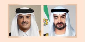 رئيس الدولة وأمير قطر يبحثان هاتفياً العلاقات الأخوية والتطورات في المنطقة