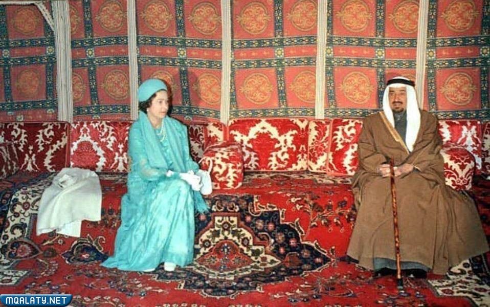 إليزابيت الثانية والملك فهد بن عبد العزيز