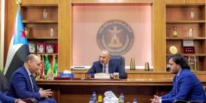 الرئيس الزُبيدي يلتقي وفدا هندسيا مصريا لتطوير قطاع الكهرباء