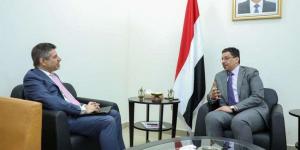 بن مبارك يلتقي السفير الامريكي لدى اليمن