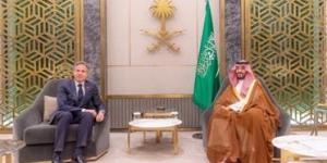 ولي العهد السعودي يجتمع مع وزير الخارجية الأميركي