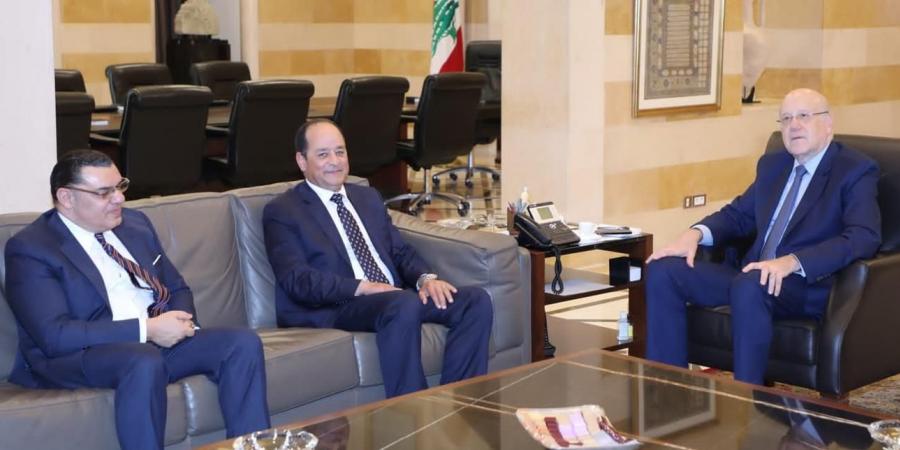 اخبار لبنان : ميقاتي استقبل سفير مصر ورئيس مجلس ادارة الشركة المصرية القابضة للغازات الطبيعية