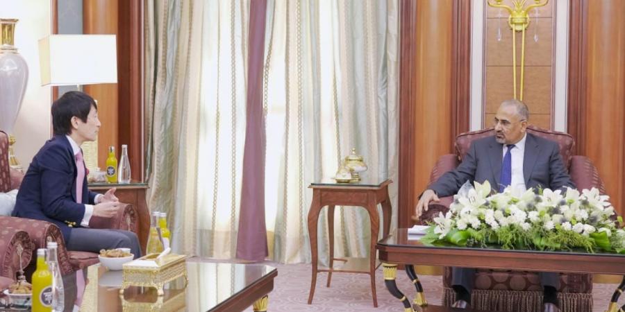 الرئيس الزُبيدي يناقش مع القائم بأعمال سفير اليابان جهود إحلال السلام وآفاق التعاون المشترك
