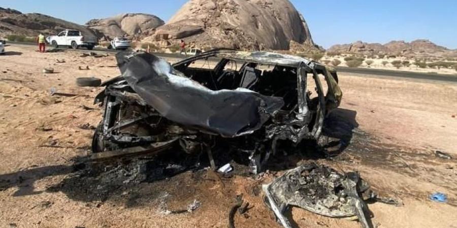 اخبار السعودية - مصرع 9 وإصابة 2 في حـادث مروري مروع على طريق الرين– وادي الدواسر صور