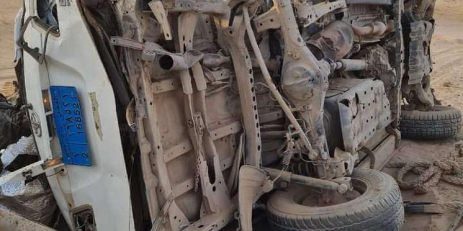 لغم حوثي يحول سيارة مسافرين من السعودية إلى أجزاء ممزقة بانفجار هز الجوف.. صورة