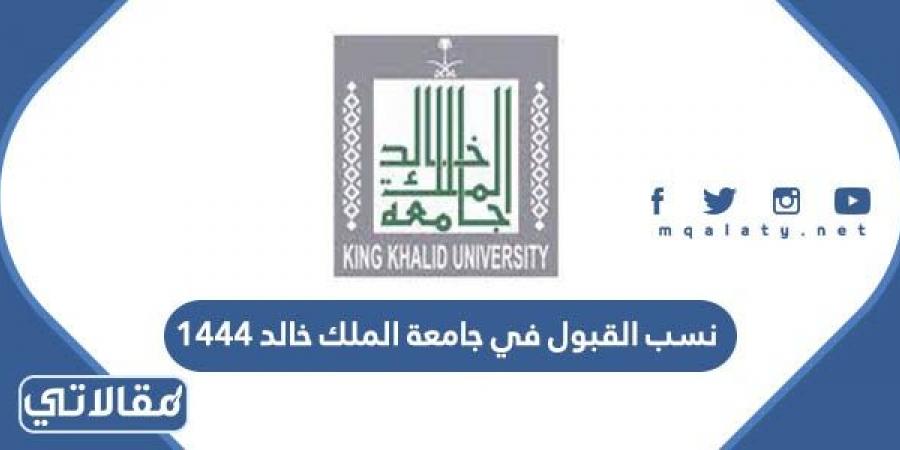 نسب القبول في جامعة الملك خالد 1444