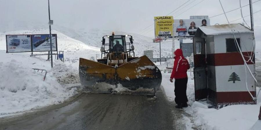 اخر اخبار لبنان  : هذه الطرقات قطعتها الثلوج