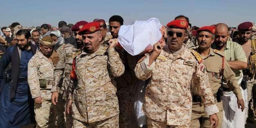اخبار اليمن الان | تشييع جثمان قائد الشرطة العسكرية بحجة