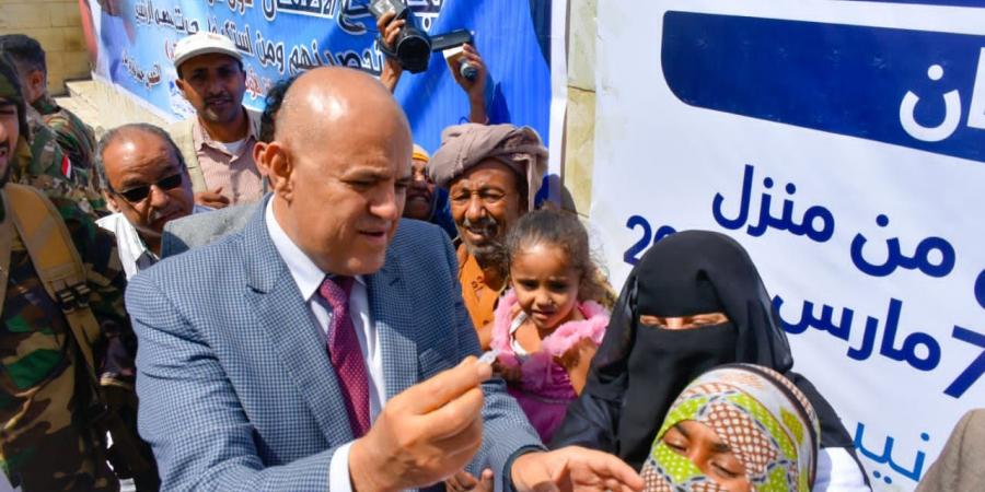 اخبار اليمن | محافظ تعز يدشن الحملة الوطنية للتحصين ضد شلل الأطفال