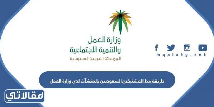 طريقة ربط المشتركين السعوديين بالمنشآت لدى وزارة العمل 2023 بالخطوات