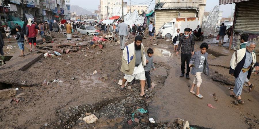تضرر أكثر من 15 ألف أسرة يمنية بالفيضانات العام الجاري