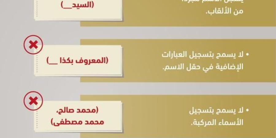 اخبار السعودية | قائمة الاسماء الممنوعة في الاحوال السعودية