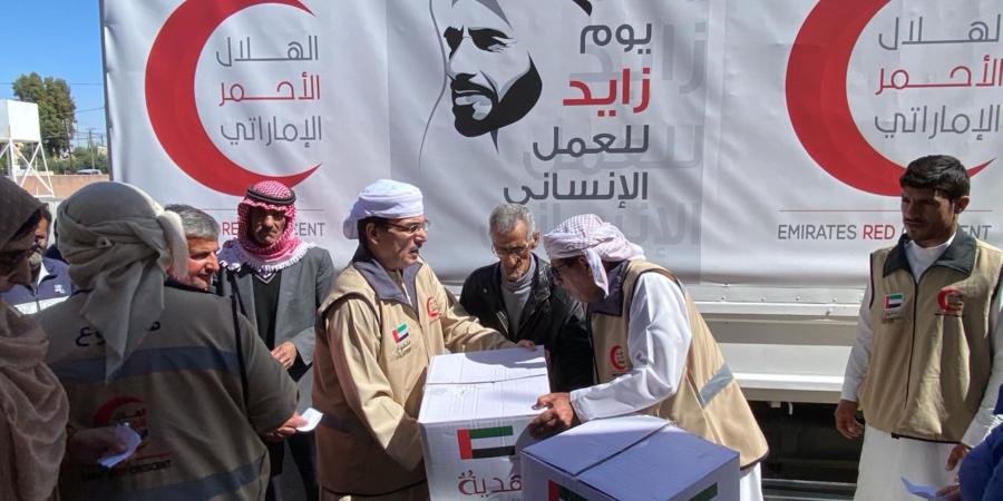 متطوعو الهلال الأحمر الإماراتي يواصلون نشر الخير في الأردن حتى الأيام الأخيرة من رمضان